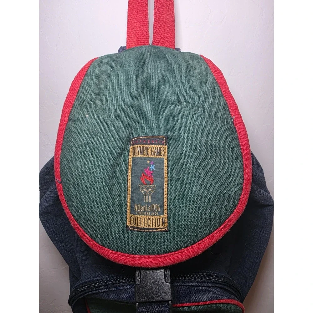 Vintage 1996 Atlanta Olympics Collection Canvas Multi Color‎ Backpack *READ*